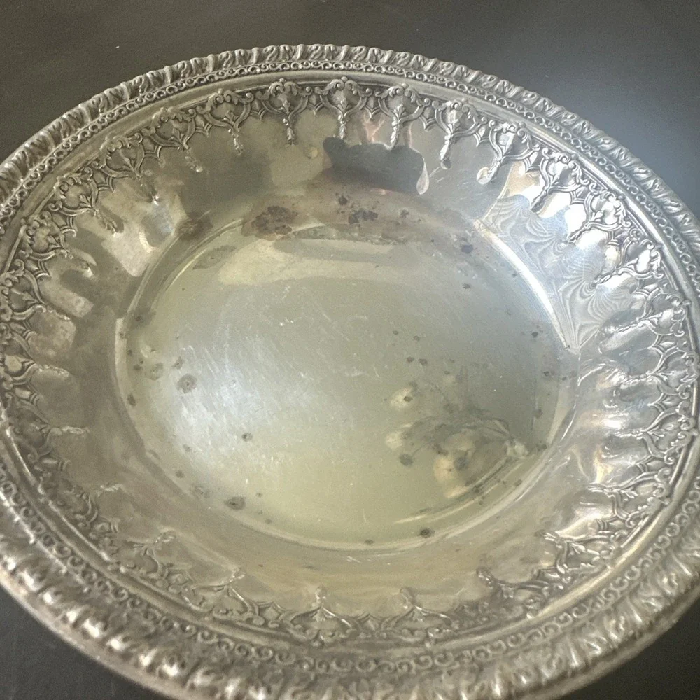 Vintage Reed And Barton Silver Plated Bowl Model #1202 Rivera Pattern